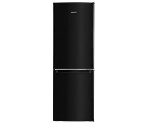 electriQ 168 L 70/30 Fridge Freezer - Black, Reversible Door, LED Alarm