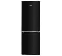 electriQ 168 L 70/30 Fridge Freezer - Black, Reversible Door, LED Alarm [EEK: E]