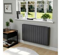 electriQ 2000W Anthracite Smart Aluminium Electric Designer Radiator - Sleek Wall Mounted & Energy Efficient Panel Heate