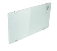 electriQ 2000W Glass Panel Heater | Smart Control from Phone or Tablet | Adjustable Thermostat Settings | Weekly On Off Timer Function | Wall Mount or Freestanding Setup | IP24 Rated for Bathrooms