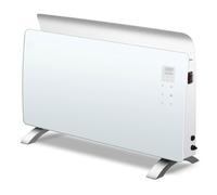 electriQ 2000W Smart Curved Designer Glass Panel Heater - Wall Mountabl ECGH20WW