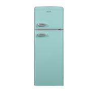 electriQ 208 Litre 80/20 Retro Freestanding Fridge Freezer - Blue
