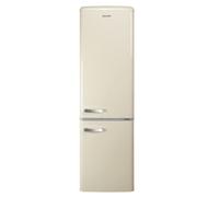 electriQ 244 Litre 60/40 Retro Freestanding Fridge Freezer - Cream