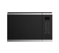 electriQ 25L Built-In Microwave with Grill - Black Glass and Stainless Steel