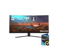 electriQ 34" QLED WQHD 180Hz 1ms UltraWide Curved Gaming Monitor