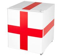 electriQ 48 Litre Drinks Fridge England Flag Design