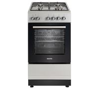 electriQ 50cm Dual Fuel Cooker - Silver