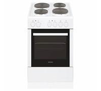 electriQ 50cm Electric Cooker with Sealed Plate Hob - White
