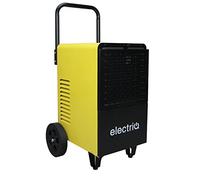 electriQ 50L Industrial Portable Dehumidifier for Commercial Use | Durable Metal Body, Large Wheels & LCD Display | Adjustable Humidistat for Warehouses, Basements, Gyms, Garages and Worksites