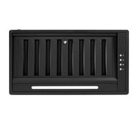 electriQ 52cm Canopy Cooker Hood with Baffle Filters - Black