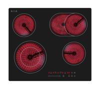 electriQ 60cm 4 Zone Ceramic Hob with Extended Zone