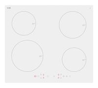 electriQ 60cm 4 Zone Plug In Induction Hob - White
