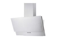 electriQ 60cm Angled Chimney Cooker Hood - Stainless Steel
