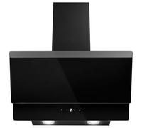 electriQ 60cm Angled Hood with Touch Control - Black