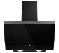 electriQ 60cm Angled Hood with Touch Control - Black