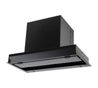 electriQ 60cm Integrated Cooker Hood with Gesture Control - Black