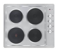 electriQ 60cm Sealed Plate Hob - Stainless Steel