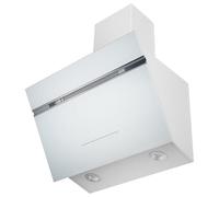 electriQ 60cm Super Silent Angled Cooker Hood - White