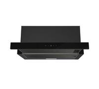 electriQ 60cm Telescopic Canopy Cooker Hood Black