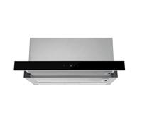 electriQ 60cm Telescopic Canopy Cooker Hood Stainless Steel