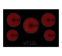 electriQ 77cm 5 Zone Touch Control Ceramic Hob