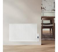 electriQ 800W Slim Wall Mounted Oil Filled Radiator - White