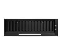 electriQ 85cm Canopy Cooker Hood with Baffle Filters - Black