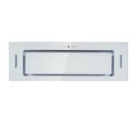 electriQ 90cm Glass Canopy Cooker Hood - White