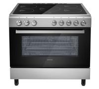 electriQ 90cm Single Cavity Induction Range Cooker - Stainless Steel