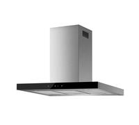 electriQ 90cm Slimline Box Touch Control Island Hood Stainless Steel