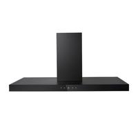 electriQ Slimline Black 90cm Cooker Hood with Touch Controls