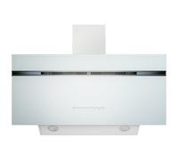 electriQ 90cm Super Silent Angled Cooker Hood - White