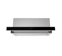 electriQ 90cm Telescopic Canopy Cooker Hood Stainless Steel