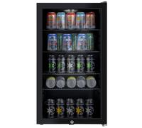 electriQ 98 Litre Drinks Fridge - Black