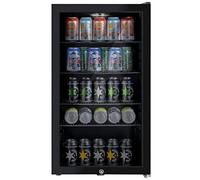 ElectriQ 98 Litre Drinks Fridge | LED Light for interior visibility | Adjustable Shelves for varied storage | Lockable Door for secure access | Freestanding fit | 84 x 48 x 47 cm dimensions