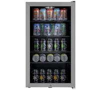 electriQ 98 Litre Drinks Fridge - Stainless Steel