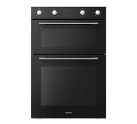 electriQ Built-In Electric Double Oven - Black