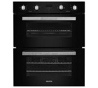 electriQ Built Under Electric Double Oven - Black
