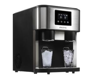 electriQ eiqicecm Countertop Ice Maker With Ice Crusher and Water Dispenser in Stainless Steel/Black