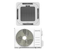electriQ iQool 18000 BTU Smart Single Split Ceiling Cassette Air Conditioner with Heat Pump - 5m Pipe Kit Included