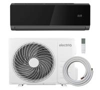 electriQ iQool 24000 BTU Wall Mounted Air Conditioner with Heating Function - Black