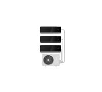 electriQ iQool 3 x 9000 BTU Wall Mounted Air Conditioner with Heating Function - Black