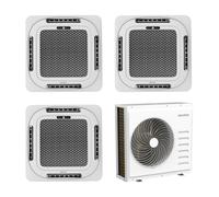electriQ iQool Multi-Split 2 x 18000 BTU / 1 x 12000 BTU Smart Ceiling Cassette Air Conditioner with Heat Pump - 5m Pipe