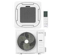 electriQ iQool-SRC48HP 48000 BTU Smart Single Split Ceiling Cassette Air Conditioner with Heat Pump - 5m Pipe Kit In