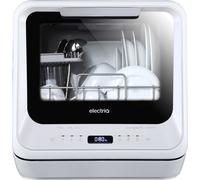 electriQ Mini Table Top Portable Dishwasher - White