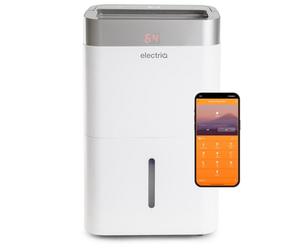 electriQ Platinum 25L Smart Laundry Dehumidifier for Home | Low-Energy 7.2p/hr Efficiency | HEPA Carbon Filter Air Purifier Removes Damp, Condensation and Odours from Bedrooms and Living Spaces