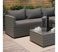 electriQ Portable Electric Patio Heater 800 W | Table Top Ruby Halogen Heater | Plug In Design With 360° Heat Coverage | Compact and Lightweight | Tip Over Protection | IP55 Weather Resistant