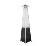 electriQ Pyramid Flame Tower Gas Patio Heater - Black