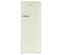 electriQ Retro 194 Litre Freestanding Fridge with Ice Box - Cream
