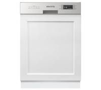 electriQ Semi Integrated full Size Dishwasher | Stainless Streel | 13 Place Settings | Large Capacity | 60cm Width